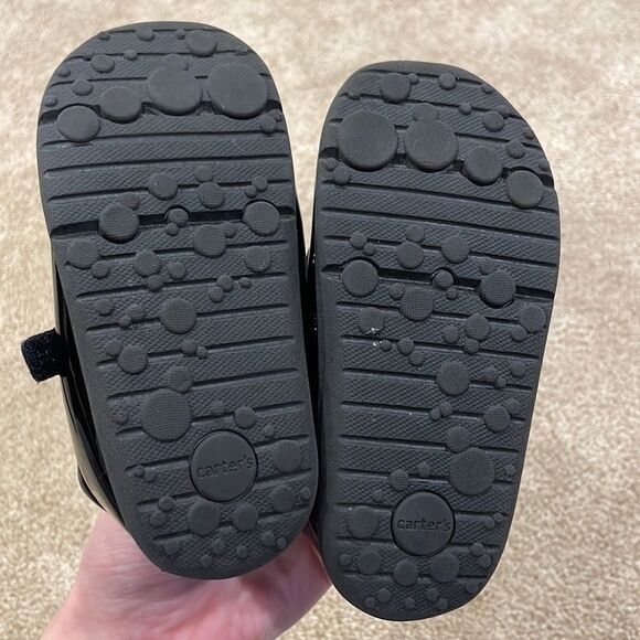 CARTERS Size 6 Black Shoes Good Condition - Picture 3 of 5